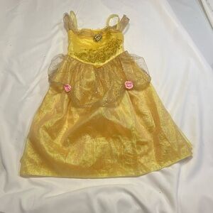 Disney Glittery Yellow Belle Costume Dress